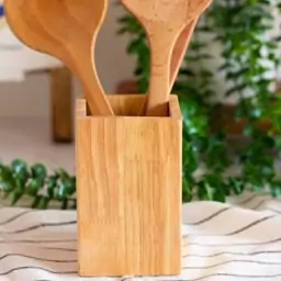 جا قاشق چنگال چوبی mdn wood