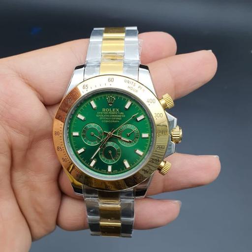 ساعت مچی مردانه رولکس رنگبندی قاب سبز Rolex