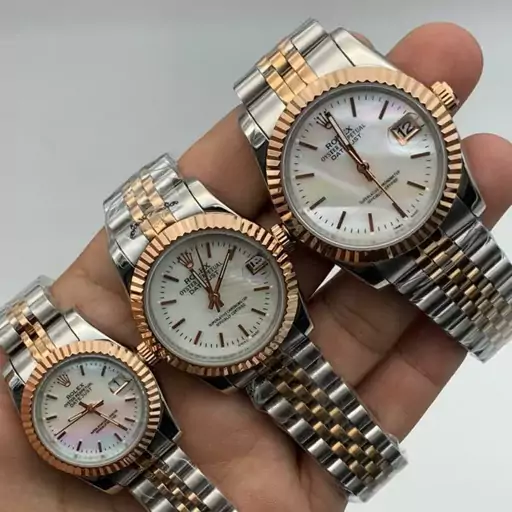 ساعت مچی ست مردانه و زنانه رولکس مدل دیت جاست ROLEX DATEJUST