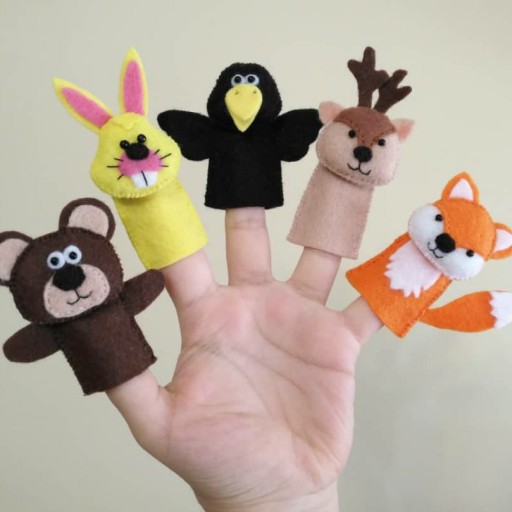 پک 5تایی عروسک انگشتی حیوانات جنگل 3