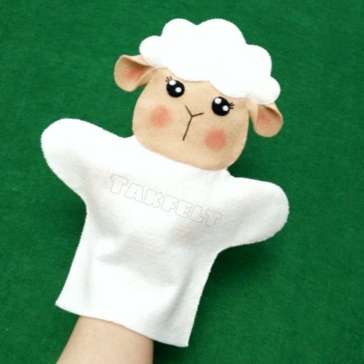 عروسک دستکشی گوسفند نمدی