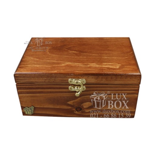 جعبه آجیل خشکبار جعبه پذیرایی  جعبه هدیه چوبی لوکس باکس کد LB137