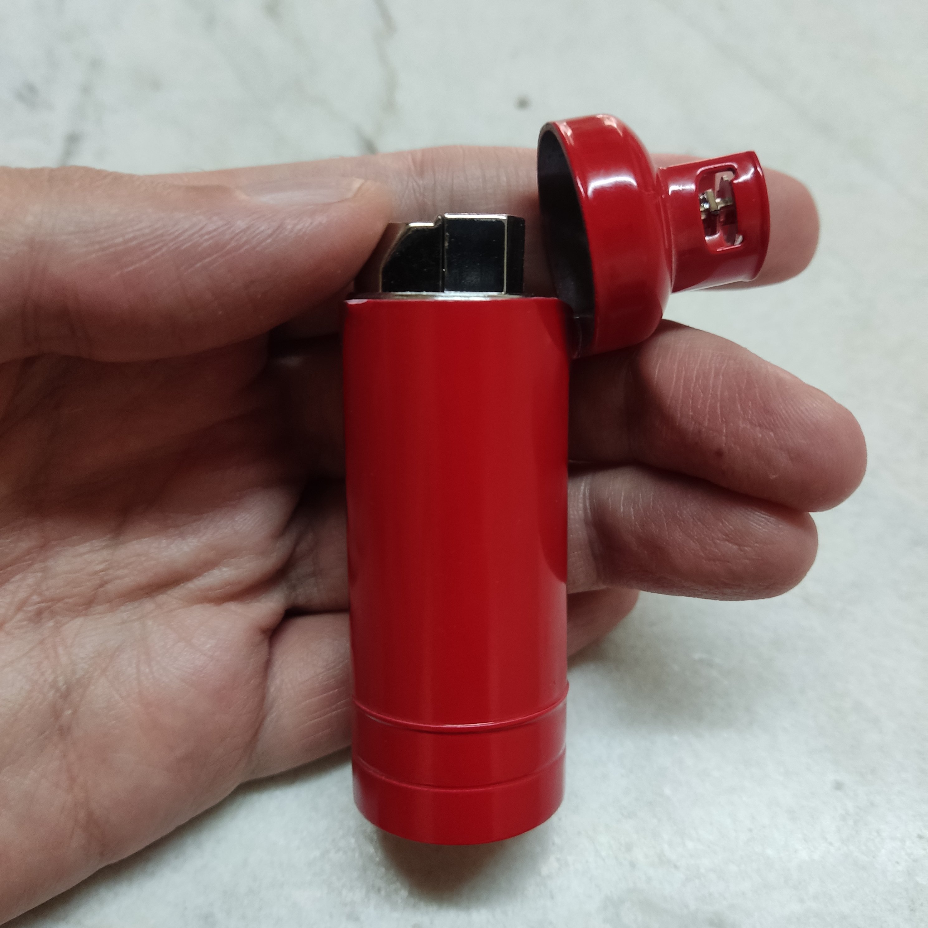 فندک کپسول هوای کوره ای تزئینی(گاز سوز)اورجینال اصل تزیینی دکوری کلکسیون
