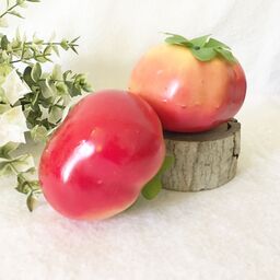 گوجه فرنگی مصنوعی بسته 2 عددی ابعاد 6 در 8 سانتی متر
