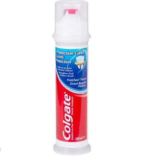 خمیردندان پمپی ضدپوسیدگی کلگیت Colgate Cavity Protection حجم 100 میلی لیتر