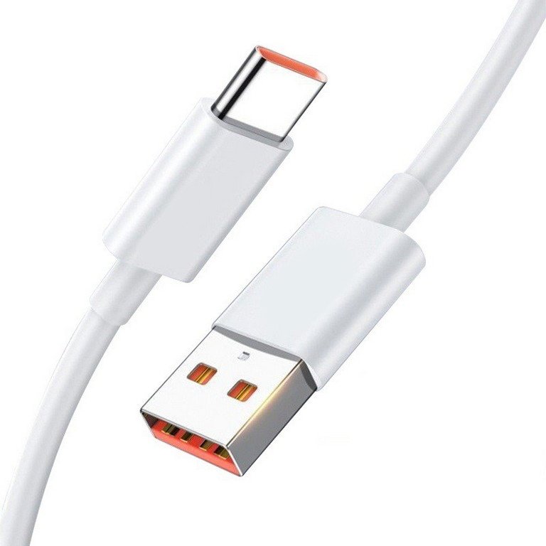 کابل شارژ  شیائومی تایپ سی(USB-C) 6 آمپر  فست شارژ  طول 1 متر