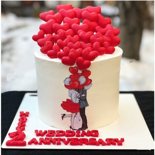 تاپر تزیین کیک بهگز مدل سالگرد ازدواج مناسب کیک نامزدی