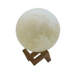 چراغ خواب طرح ماه با پایه چوبی