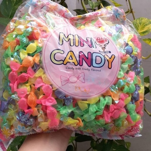 آبنبات مینی کندی mini candy میوه ای مخلوط در بسته های 500 گرمی