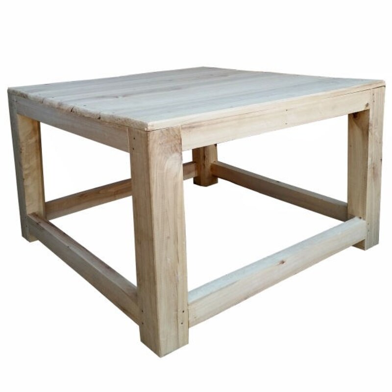 میز کرسی چوبی مدل سپیدار ابعاد95در95در52