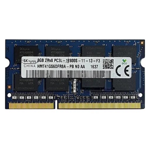 رم لپ تاپ 8 گیگ اسکی هاینیکس ارجینال گارانتی دوساله  DDR3 PC3L 1600 12800 MHZ 1.35V 