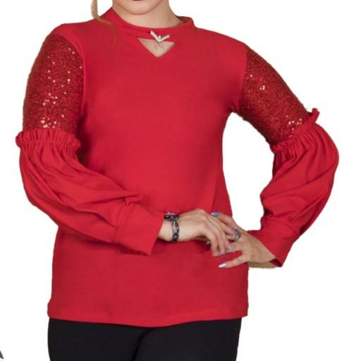 شومیز مجلسی زنانه شاین مدل نازی پولکی با رنگبندی زیبا
