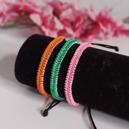 دستبند دخترانه بافت اسپرت در رنگ های متنوع