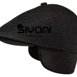 کلاه کپ دستدوز مدل  ترکیه ای زمستانی دارای پشت گردنی و رو گوشی کد 0025