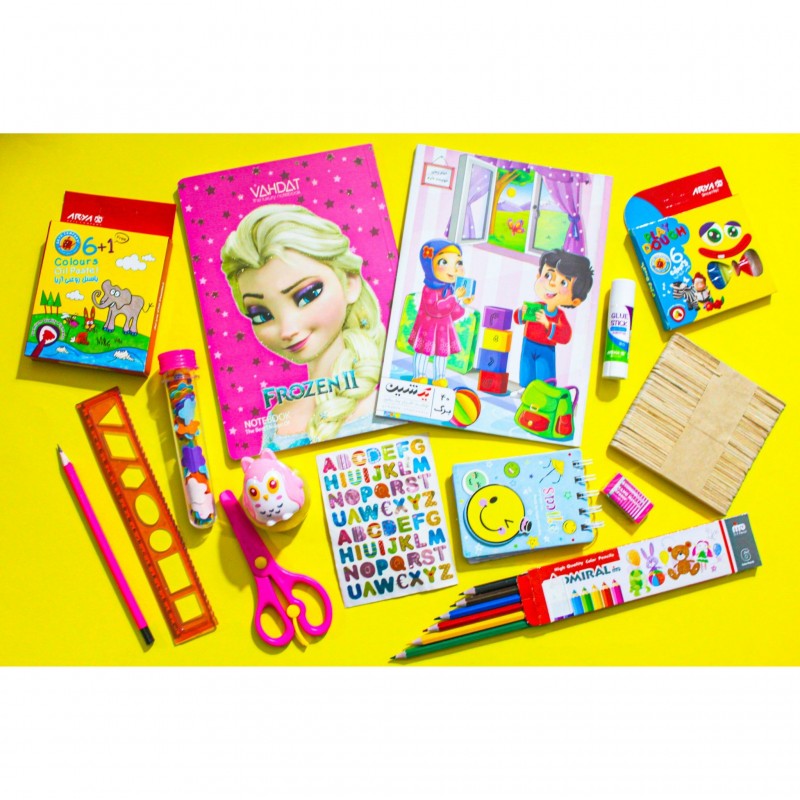 بسته خلاقیت و کاردستی و رنگ آمیزی برای پیش دبستانی و مهدکودک