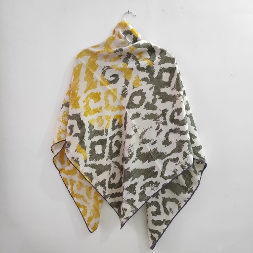 روسری موهر زرد_سبز