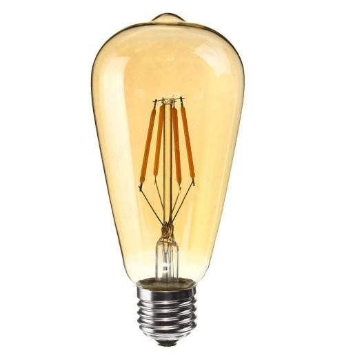 لامپ ال ای دی فیلامنتی 4 وات الیت کد ST64 پایه E27 رنگ آفتابی