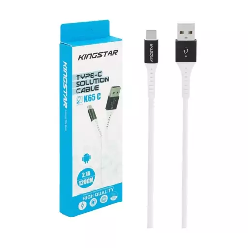 کابل تبدیل USB به USB-C کینگ استار مدل K65C طول 120 سانتی متر