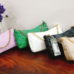 کیف زنانه دستی و دوشی  زارا  با دسته زنجیری طلایی