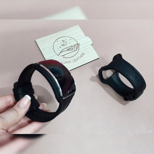 بند ساعت دست دوز چرم طبیعی مناسب برای ساعت هوشمند سامسونگ Gear S SM-R750