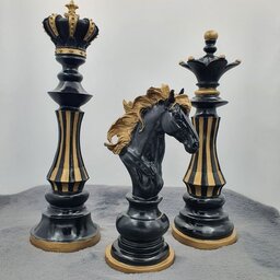 دکوری مهره شطرنج مجموعه سه تایی