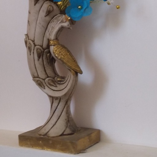 گلدان کریستالی طاووس