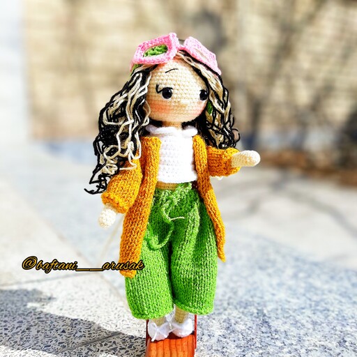 عروسک دختر ملودی   عروسک دختر   ملودی    عروسک دستبافت
