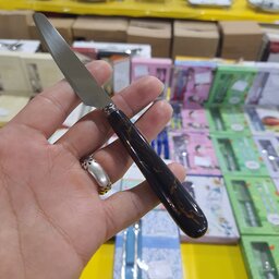 چاقو میوه خوری سرامیکی ماربل MGS بسته 12 عددی رنگ مشکی
