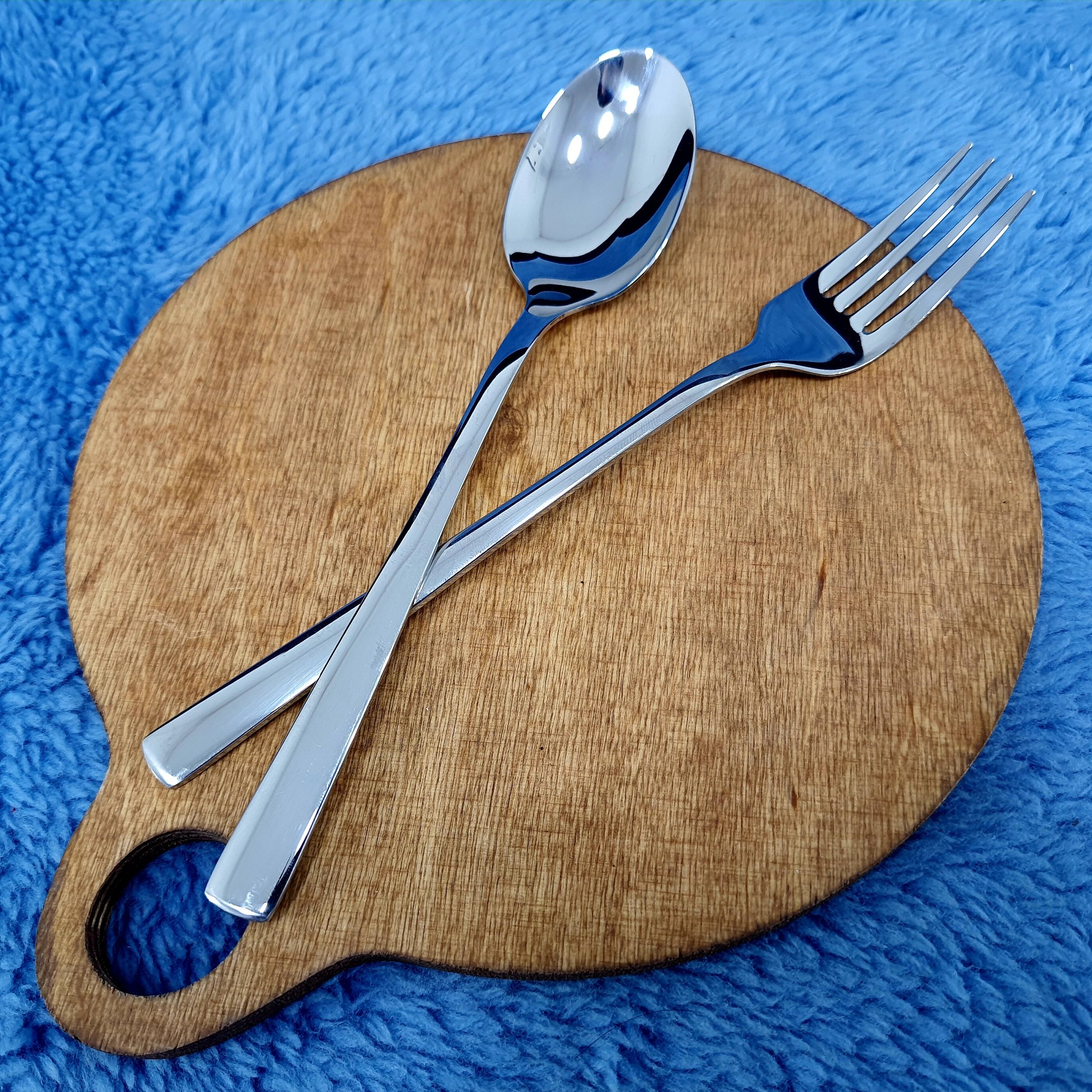 قاشق و چنگال  استیل آهنربانگیر کابان کد084 بسته 12 عددی