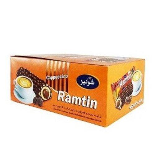 شکلات رامتین کاپوچینو شونیز 19 گرم بسته 24 عددی