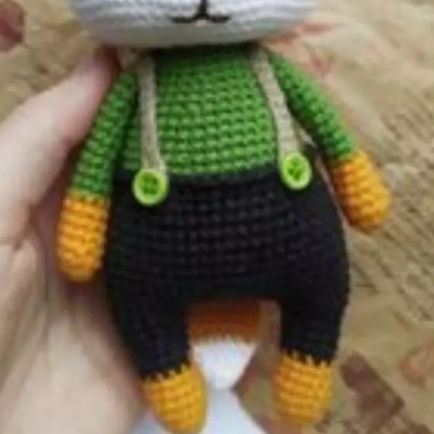 عروسک بافتنی روباه ملوس دستبافت عروسک دست بافت عروسک روباه