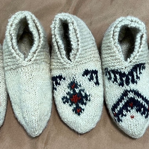 پاپوش جوراب پشم طبیعی گرم کننده زمستانه و مناطق کوهستانی و سردسیر -کادو روز مادر با ارسال رایگان
