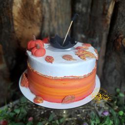 کیک خامه ای باتم پاییزی
