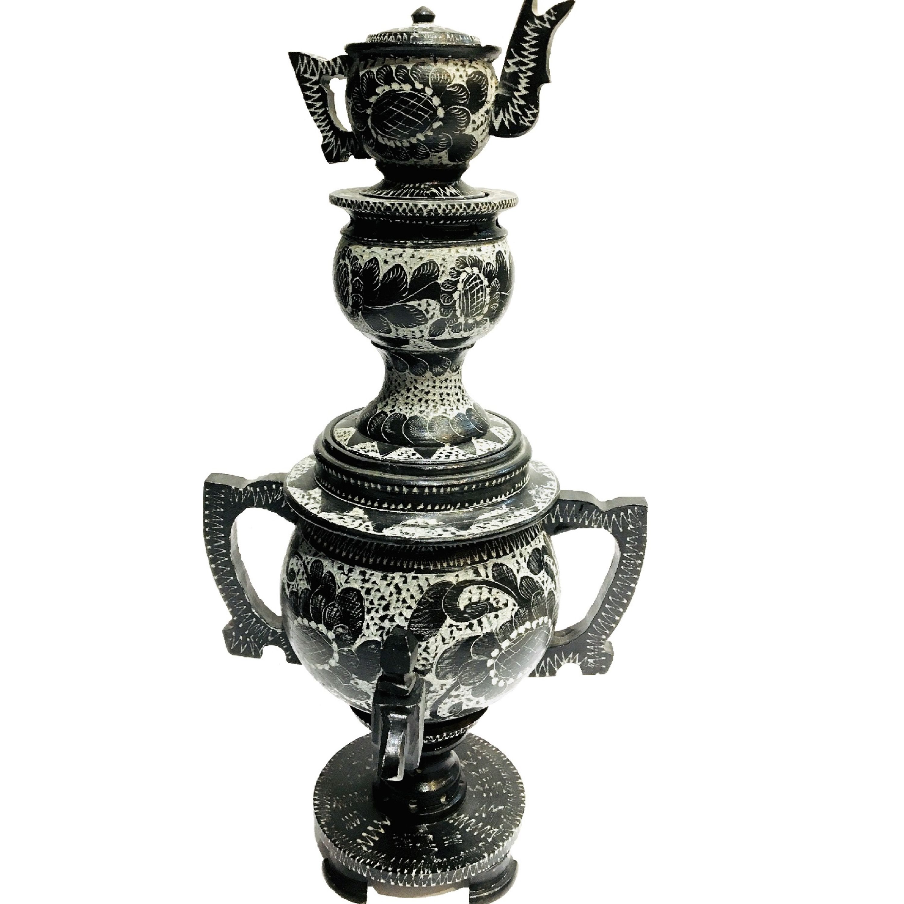 سماور و قوری سنگی