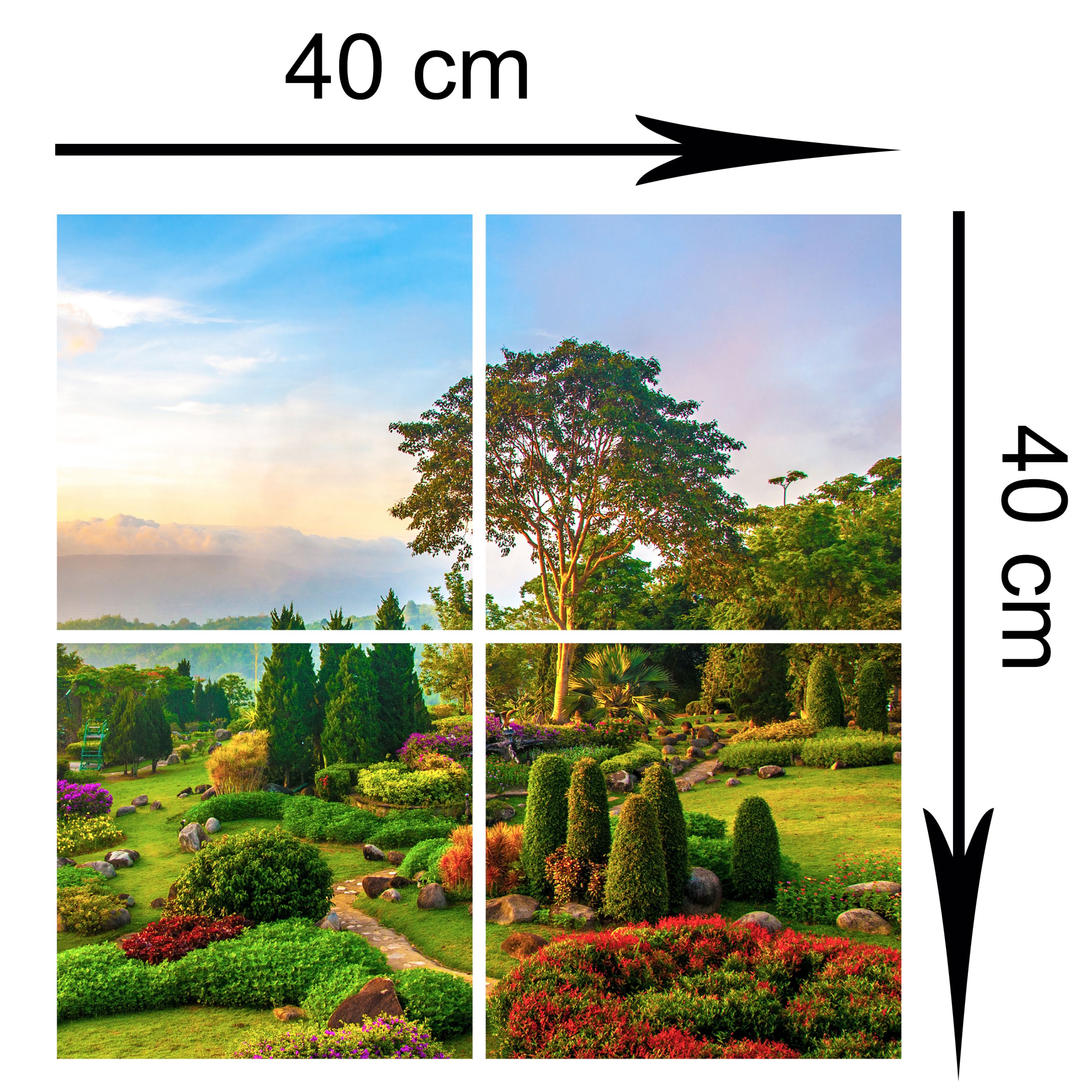 تابلو شاسی4تکه طرح طبیعت سایز کوچک