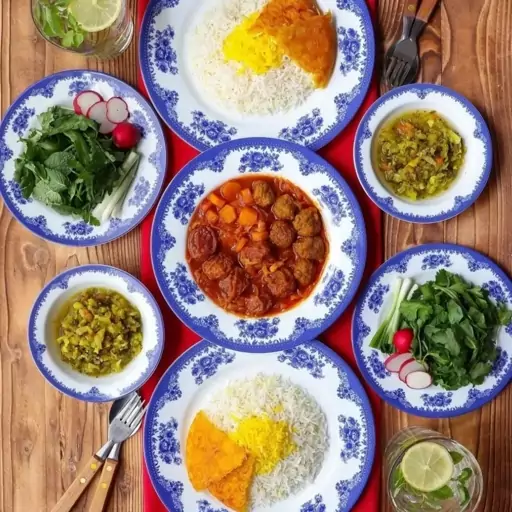 پیش دستی میوه خوری چینی زرین فلورانس سرمه ای درجه 1