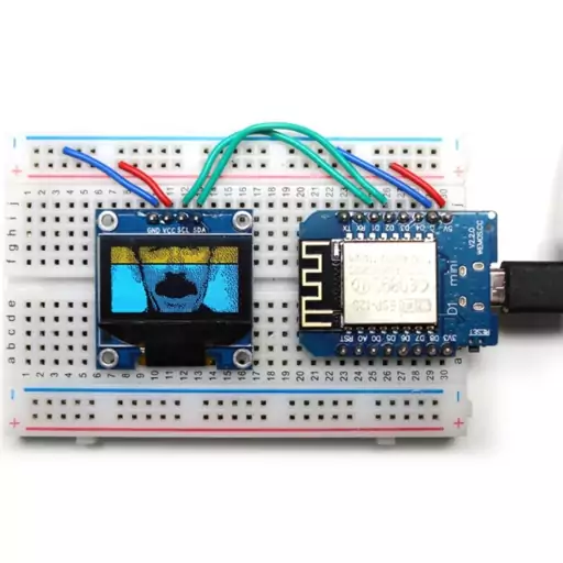 ماژول نمایشگر OLED 0.96 اینچ I2C - رنگ زرد و آبی - مناسب آردوینو رزبری Nodemcu