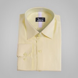 پیراهن مردانه  پارچه فلورا رنگ زرد