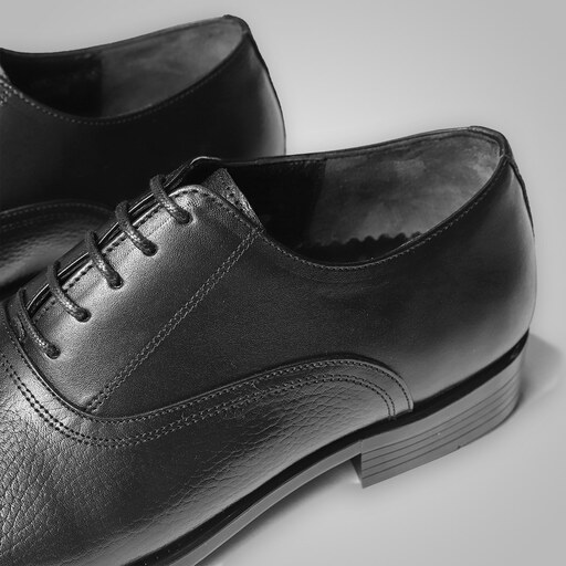 کفش کلاسیک مردانه مشکی مدل برت