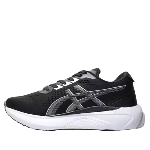 کتونی مردانه اسیکس رانینگ مشکی سفید asics