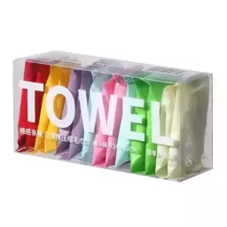 دستمال جادویی فشرده سفری مدل Towel بسته 14 عددی