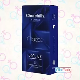 کاندوم چرچیلز مدل Cool Ice بسته 12 عددی (پنج تا بخر ششمی رایگان)