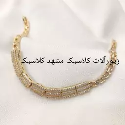 دستبند زنانه برند ژوپینگ اصلی اصل اصل طلایی وسط نگین 