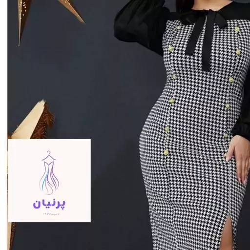 پیراهن زنانه مجلسی سایزبزرگ سارافون زنانه تاسایز50 جنس کرپ کش