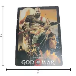 تابلو دیوارکوب گیمینگ خدای جنگ - طرح God of War سایز A4 کد 2