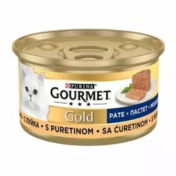 کنسرو گربه گورمت گلد با طعم بوقلمون (Gourmet Gold Pate Turkey Wet Cat Food) وزن 85 گرم