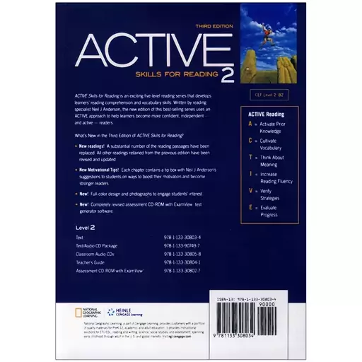  کتاب اکتیو 2 ویرایش سوم  Active Skills for Reading  2 