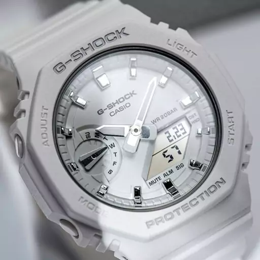 ساعت مچی اسپرت G-shock موتور برقی ژاپن سفید جی شاک مخصوص ورزشکاران کیفیت عالی کد2943