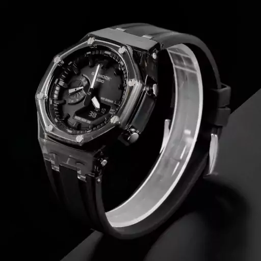 ساعت مچی اسپرت G-shock قاب شیشه ایی موتور برقی ژاپن مشکی جی شاک مخصوص ورزشکاران کد2936