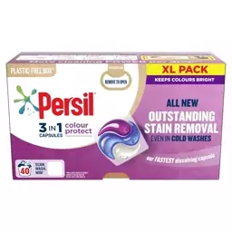 قرص ماشین لباسشویی هلندی پرسیل مدل Persil 3In1 Colour Protect بسته 40 عددی